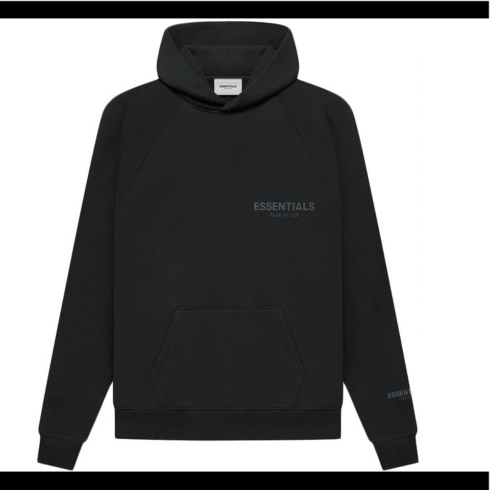 Fear of God Essentials - Black Unisex Hoodie Size: M